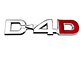 Emblema Logo D-4d Para Toyota Hilux D4d 9.9x2.3cm - Miniatura 3