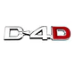 Emblema Logo D-4d Para Toyota Hilux D4d 9.9x2.3cm - Miniatura 3