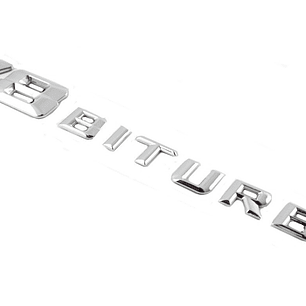 Emblema Logo V8 Biturbo Para Mercedes Benz Cromado