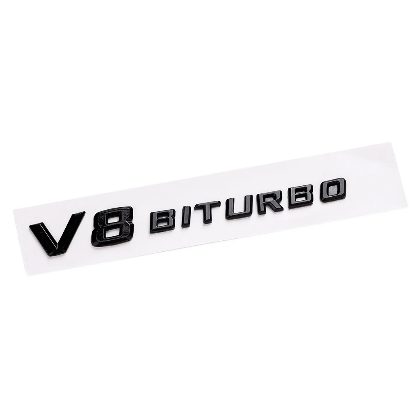 Emblema Logo V8 Biturbo Para Mercedes Benz Negro 1