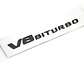 Emblema Logo V8 Biturbo Para Mercedes Benz Negro - Miniatura 2