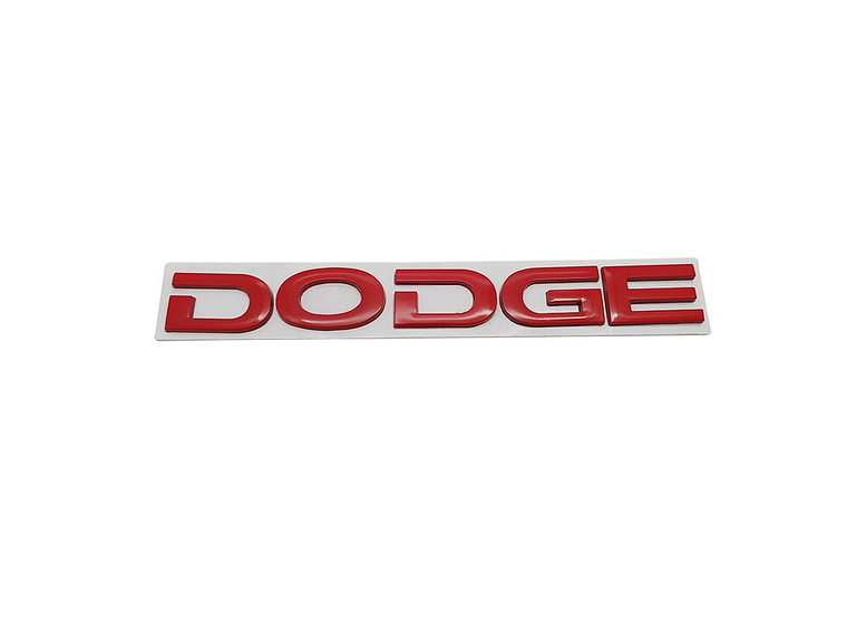 Logo Emblema Para Dodge 20x2.4cm Metálico Rojo 1