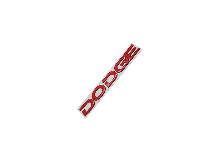 Logo Emblema Para Dodge 20x2.4cm Metálico Rojo 2
