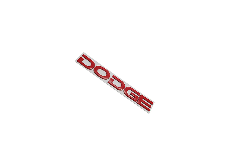 Logo Emblema Para Dodge 20x2.4cm Metálico Rojo 3
