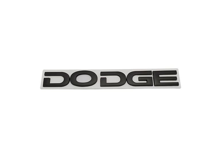 Logo Emblema Para Dodge 20x2.4cm Metálico Negro 1