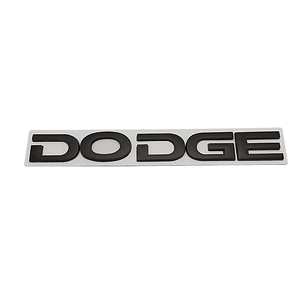 Logo Emblema Para Dodge 20x2.4cm Metálico Negro
