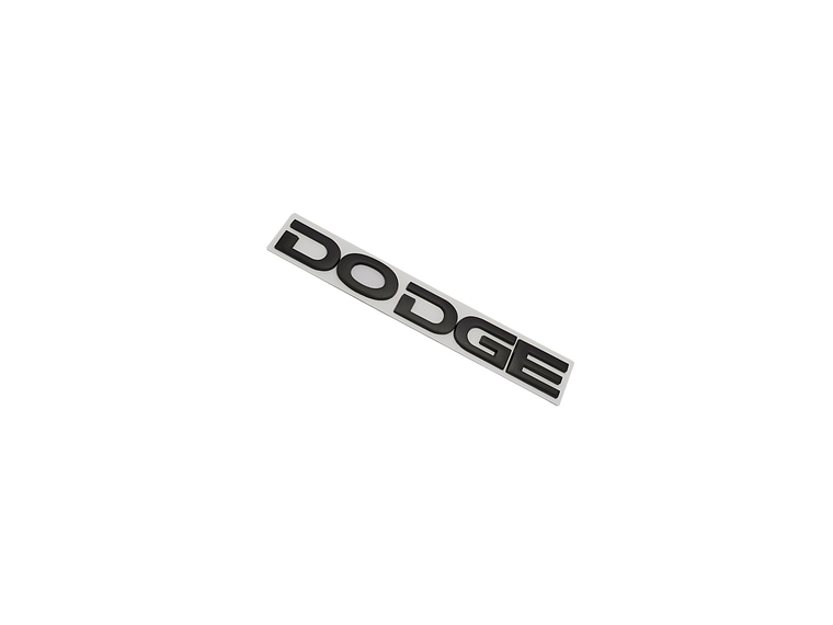 Logo Emblema Para Dodge 20x2.4cm Metálico Negro 2