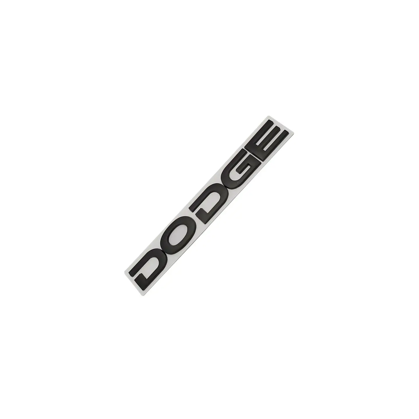 Logo Emblema Para Dodge 20x2.4cm Metálico Negro 3