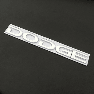 Logo Emblema Para Dodge 20x2.4cm Metálico Cromado