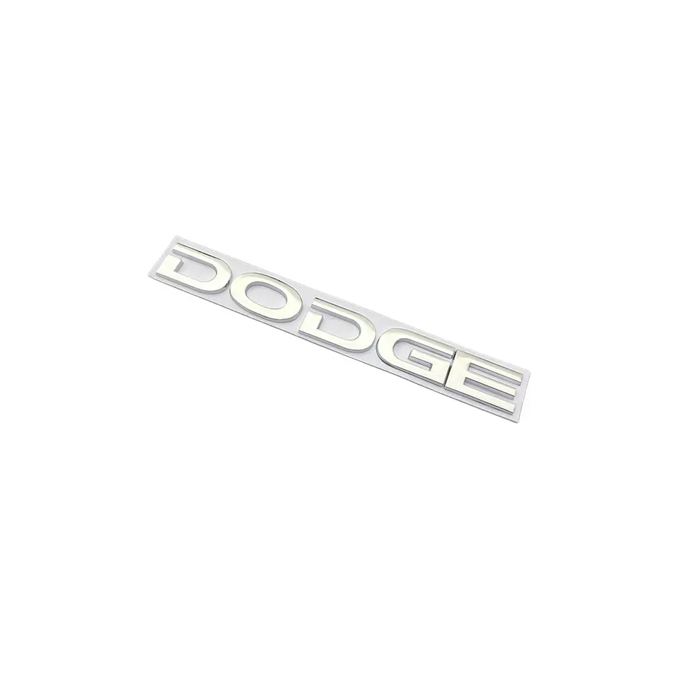 Logo Emblema Para Dodge 20x2.4cm Metálico Cromado 3