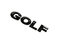 Emblema Logo Para Volkswagen Golf Negro - Miniatura 1