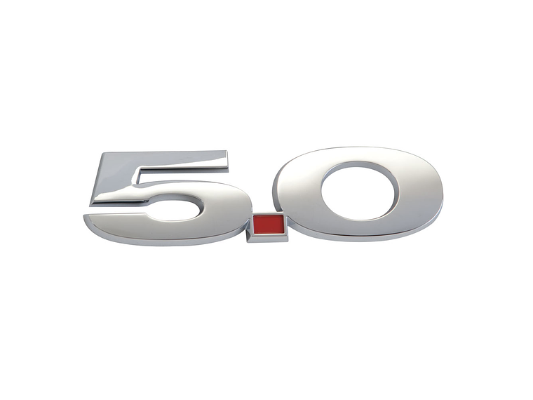 Emblema Logo 5.0 Para Ford Mustang 13.8x3.5cm Cromado 1