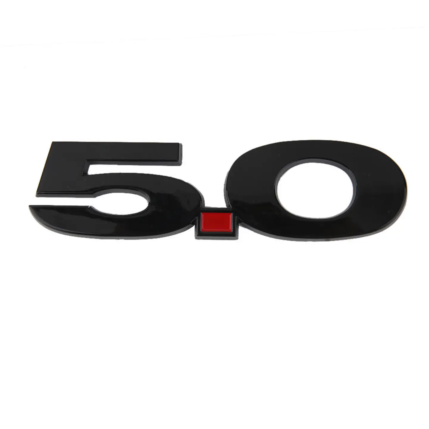 Emblema Logo 5.0 Para Ford Mustang 13.8x3.5cm Negro 1