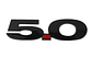 Emblema Logo 5.0 Para Ford Mustang 13.8x3.5cm Negro - Miniatura 1