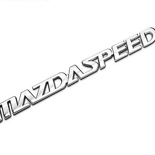 Logo Emblema Mazdaspeed Para Mazda 16.5x1.4cm Cromado