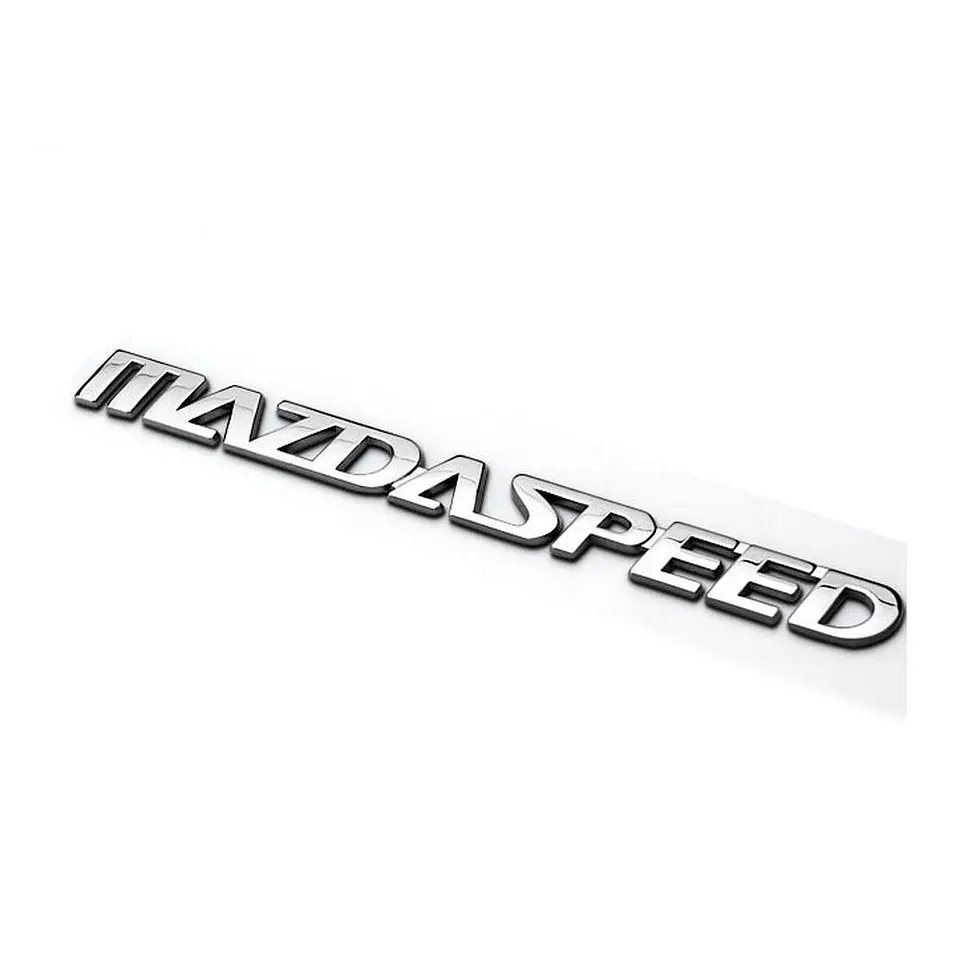 Logo Emblema Mazdaspeed Para Mazda 16.5x1.4cm Cromado 2