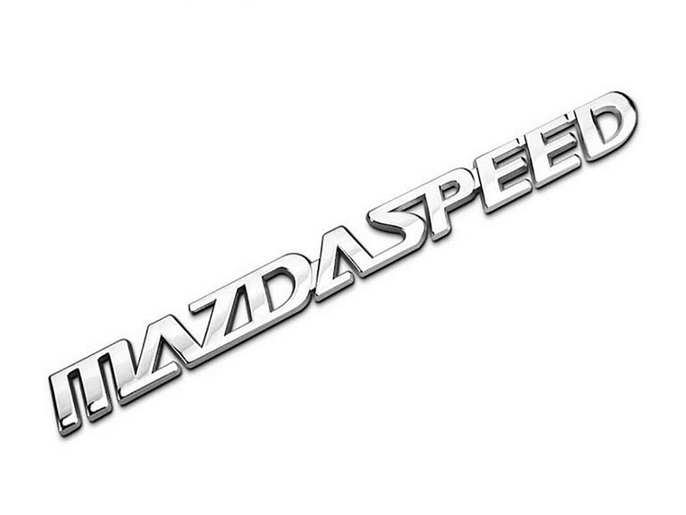 Logo Emblema Mazdaspeed Para Mazda 16.5x1.4cm Cromado 3