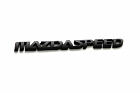 Logo Emblema Mazdaspeed Para Mazda 16.5x1.4cm Negro