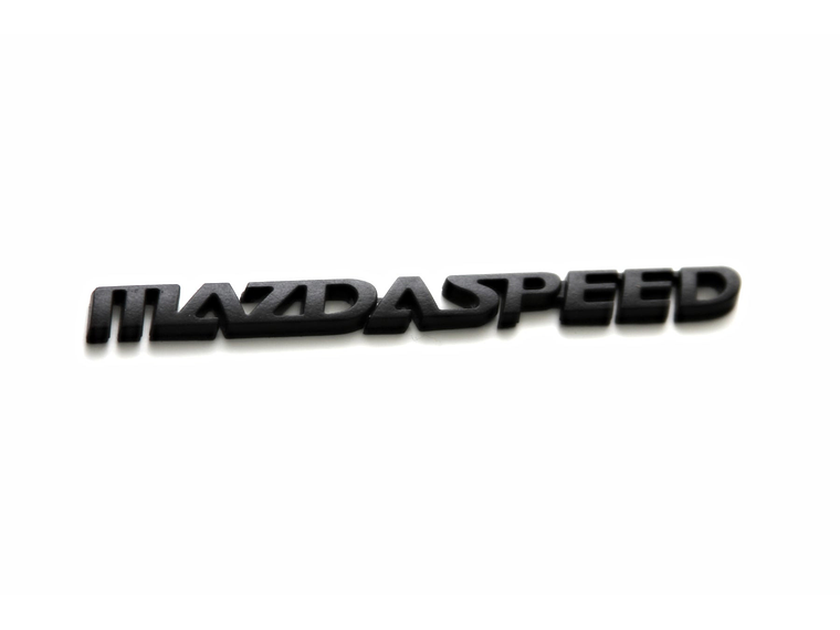 Logo Emblema Mazdaspeed Para Mazda 16.5x1.4cm Negro 1
