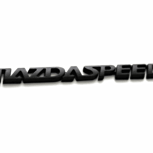 Logo Emblema Mazdaspeed Para Mazda 16.5x1.4cm Negro
