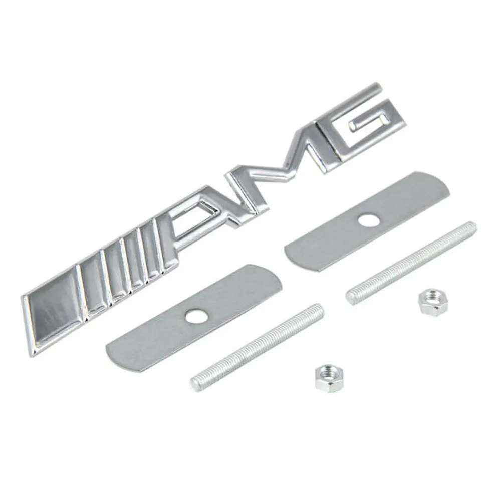 Logo Emblema Frontal Parrilla Amg Para Mercedes Benz 2