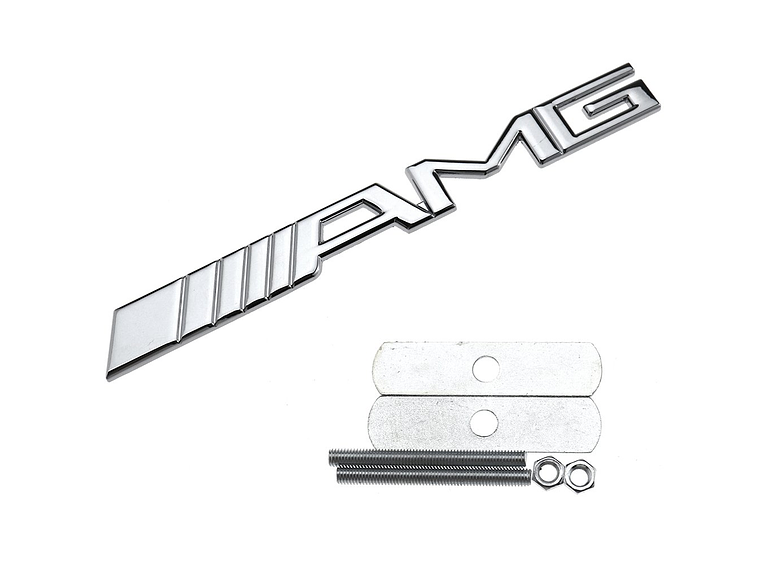 Logo Emblema Frontal Parrilla Amg Para Mercedes Benz 3