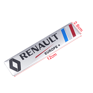 Logo Emblema Para Renault Europe 12x2.6cm