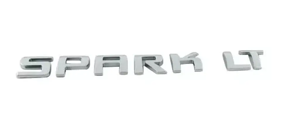 Logo Emblema Para Chevrolet Spark Lt Cromado 1