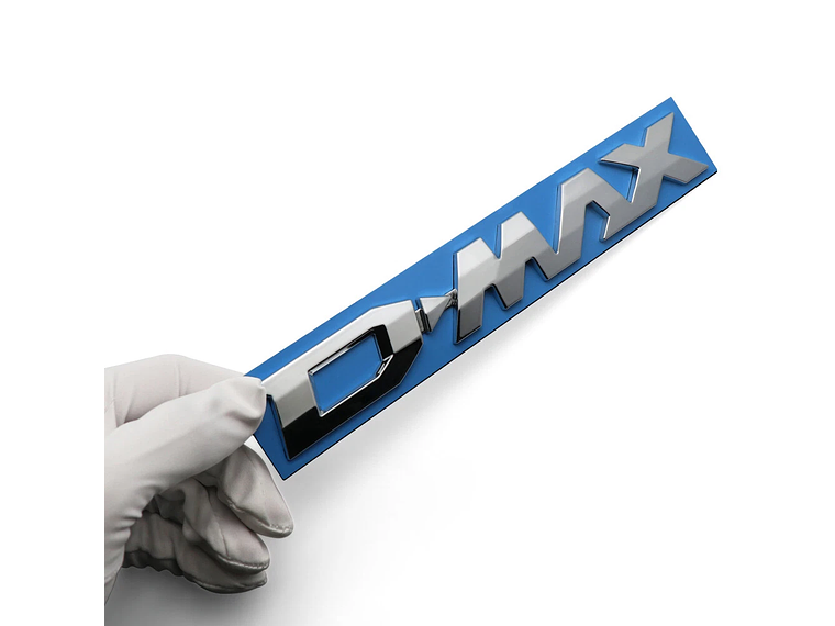 Emblema Dmax Logo Para Chevrolet D-max 2.6x20cm Cromado 2