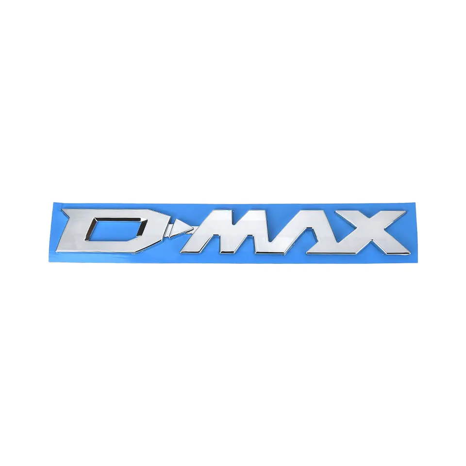 Emblema Dmax Logo Para Chevrolet D-max 2.6x20cm Cromado 3