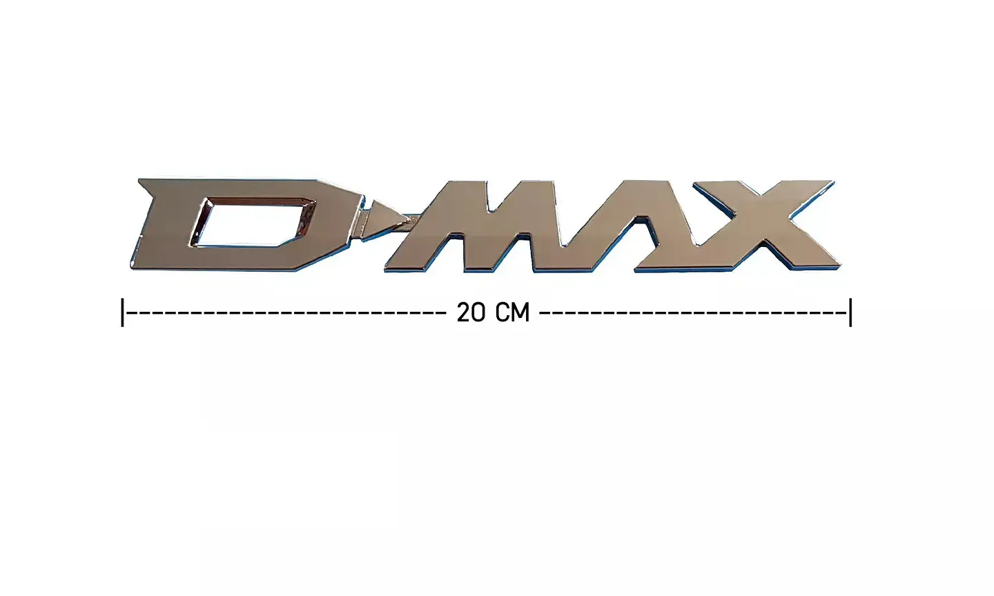 Emblema Dmax Logo Para Chevrolet D-max 2.6x20cm Cromado 4