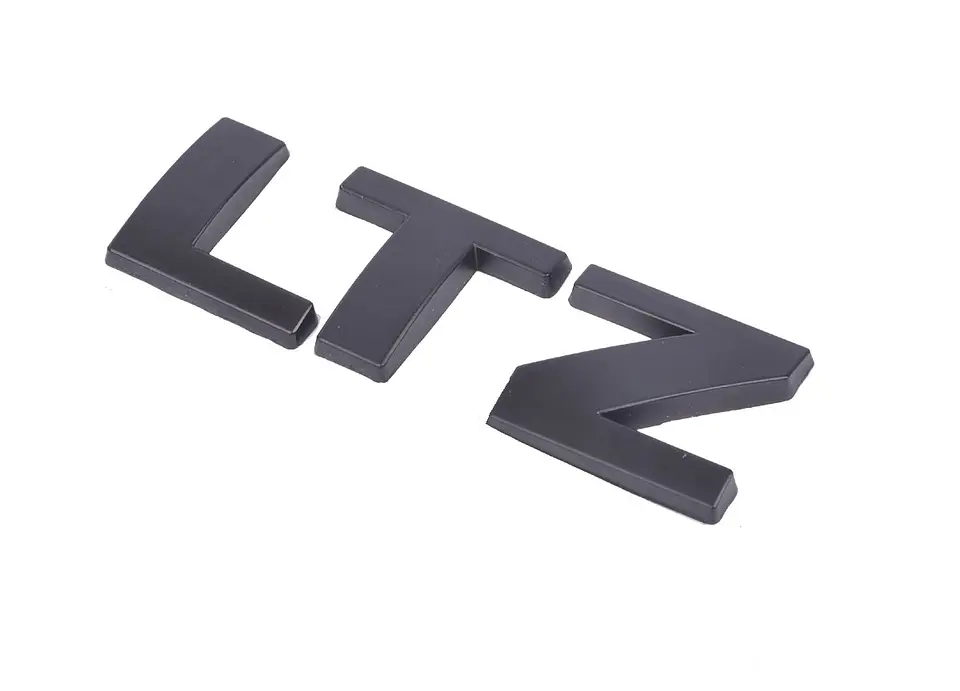 Emblema Logo Ltz Para Chevrolet 7.9x2.7cm Negro 1