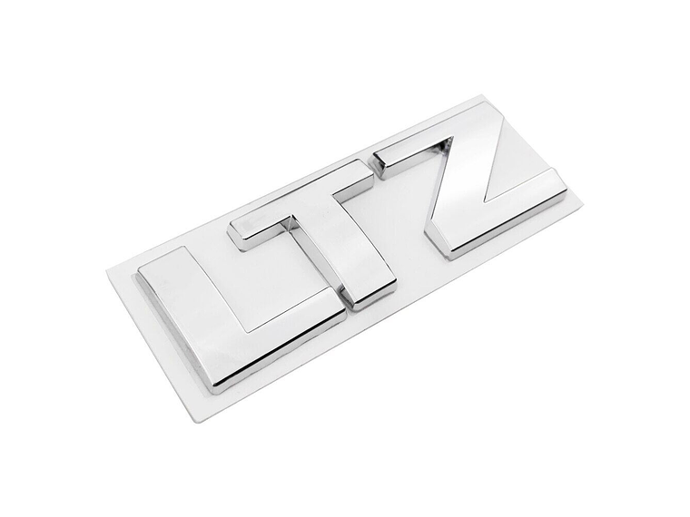 Emblema Logo Ltz Para Chevrolet 7.9x2.7cm Cromado 2