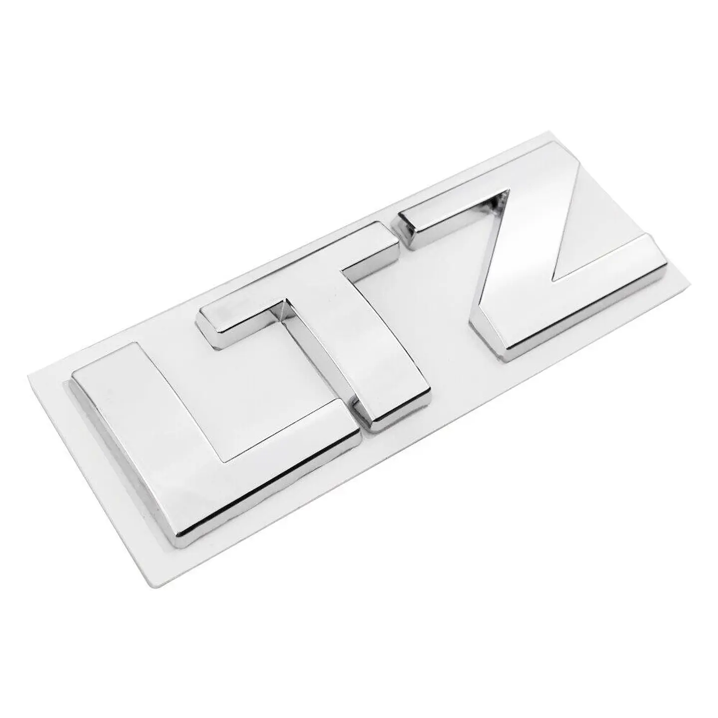 Emblema Logo Ltz Para Chevrolet 7.9x2.7cm Cromado 2