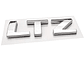Emblema Logo Ltz Para Chevrolet 7.9x2.7cm Cromado - Miniatura 1