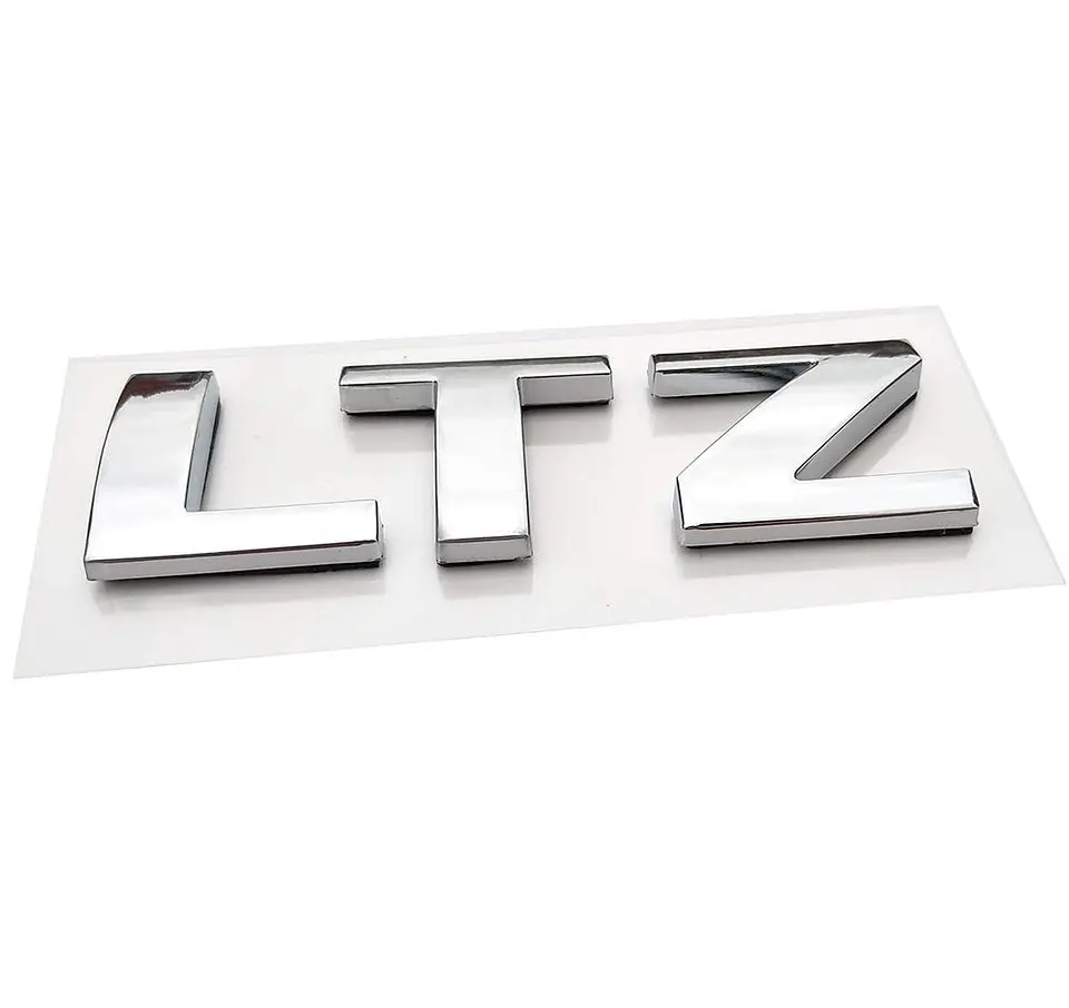 Emblema Logo Ltz Para Chevrolet 7.9x2.7cm Cromado 1