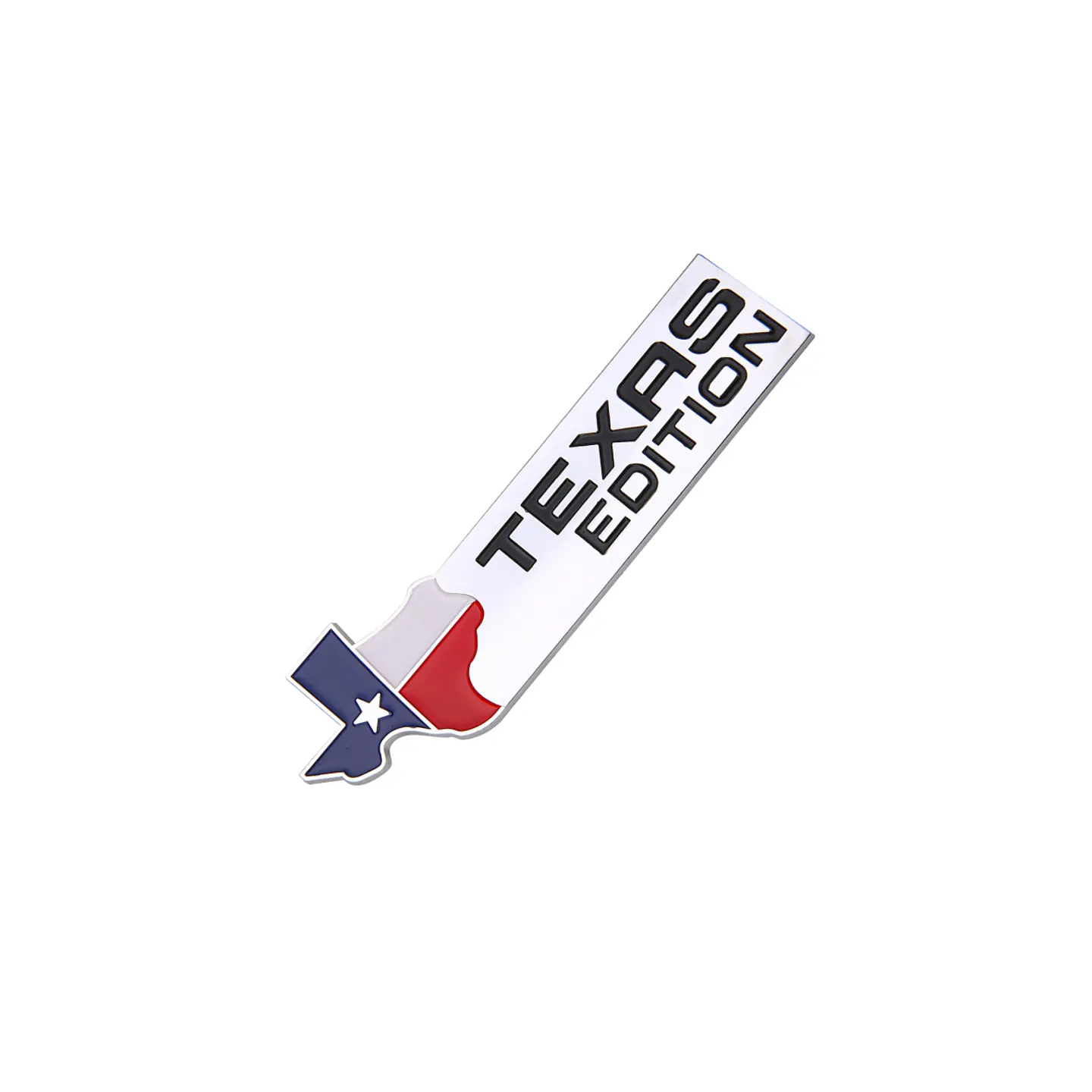 Logo Emblema Texas Edition 5x16.4cm Para Chevrolet Ford Etc Cromado 2