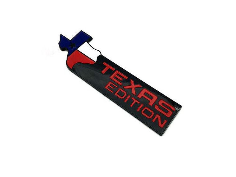 Logo Emblema Texas Edition 5x16.4cm Para Chevrolet Ford Etc Negro 1