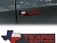 Logo Emblema Texas Edition 5x16.4cm Para Chevrolet Ford Etc Negro - Miniatura 2