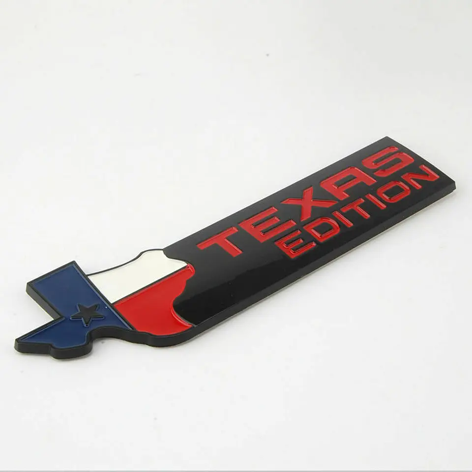 Logo Emblema Texas Edition 5x16.4cm Para Chevrolet Ford Etc Negro 3