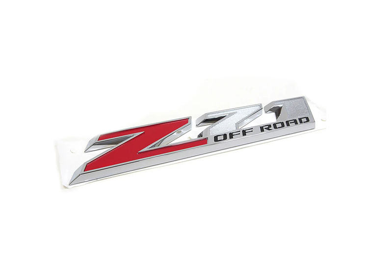 Logo Emblema Para Chevrolet Silverado Z71 Off Road 9.5x2cm Rojo 2