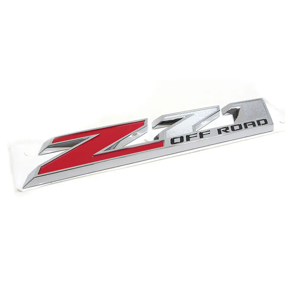 Logo Emblema Para Chevrolet Silverado Z71 Off Road 9.5x2cm Rojo 2