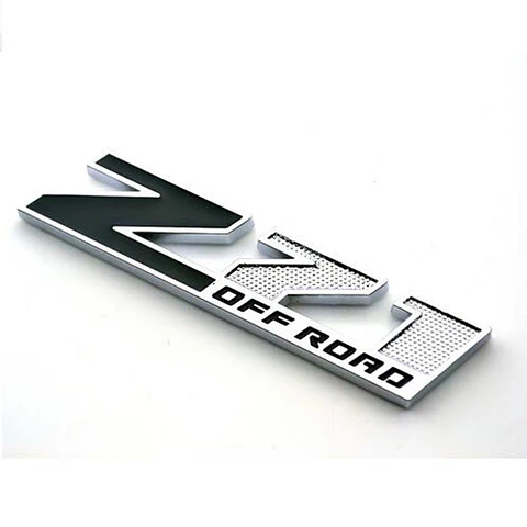 Logo Emblema Para Chevrolet Silverado Z71 Off Road 9.5x2cm Negro