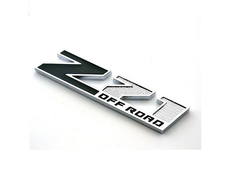 Logo Emblema Para Chevrolet Silverado Z71 Off Road 9.5x2cm Negro 1