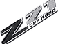 Logo Emblema Para Chevrolet Silverado Z71 Off Road 9.5x2cm Negro - Miniatura 2