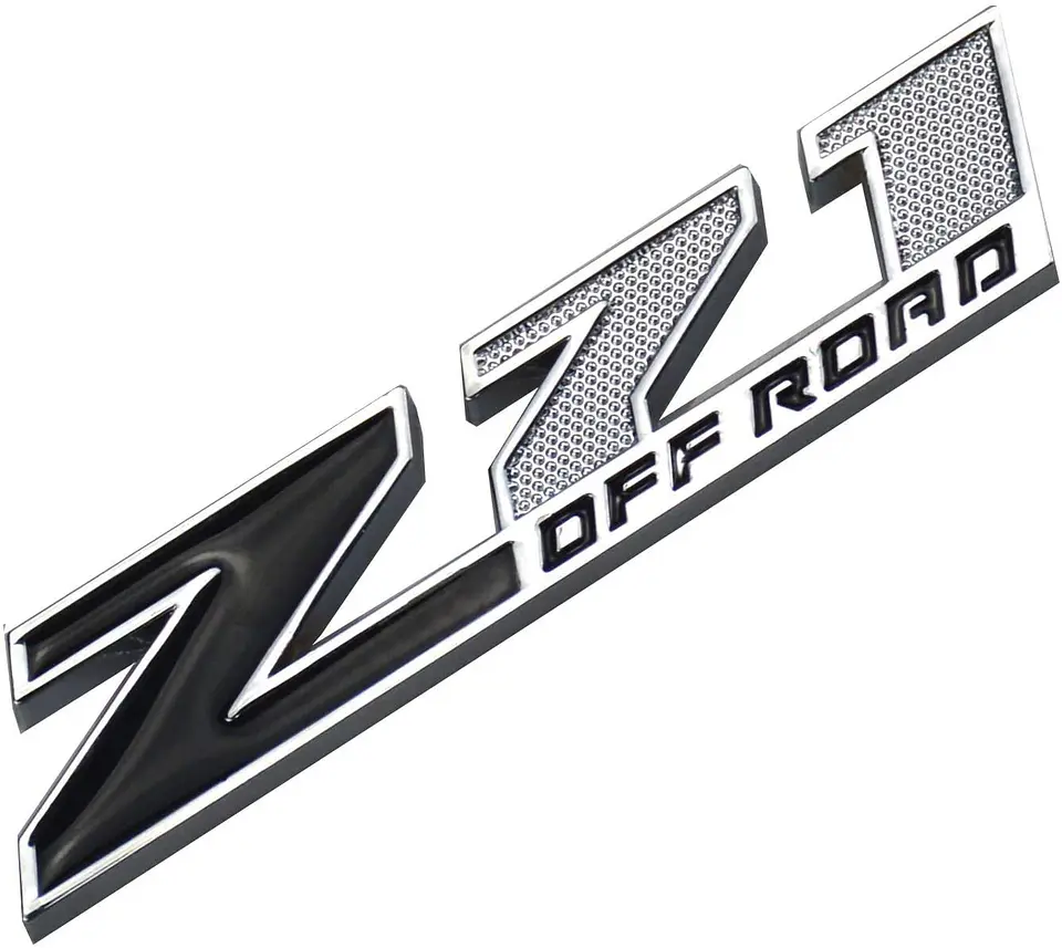 Logo Emblema Para Chevrolet Silverado Z71 Off Road 9.5x2cm Negro 2