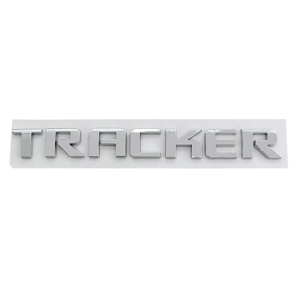 Emblema Logo Para Chevrolet Tracker 20.2 Cm X 2.3 Cm Cromado  2