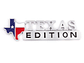 Logo Emblema Texas Edition 5x16cm Para Chevrolet Ford Etc Cromado - Miniatura 1