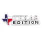Logo Emblema Texas Edition 5x16cm Para Chevrolet Ford Etc Cromado - Miniatura 1