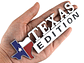 Logo Emblema Texas Edition 5x16cm Para Chevrolet Ford Etc Cromado - Miniatura 2